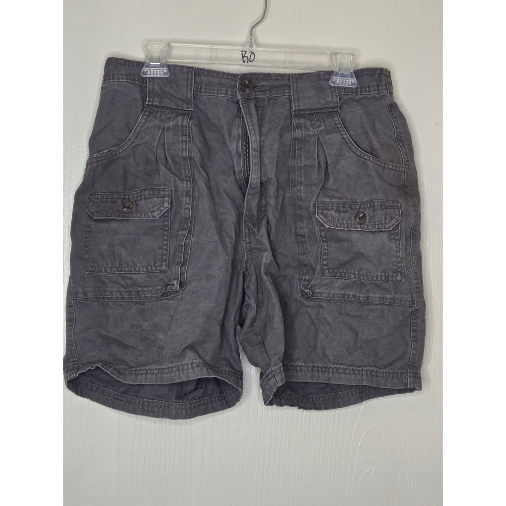 RedHead Brand Co Mens Gray Cargo Shorts Size 36 Elastic Waist Utility Outdoor